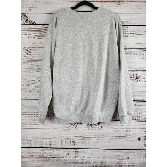 Gildan Heavy Blend Grinchy MAMA Christmas Sweatshirt XL Womens Gray Pullover - Picture 4 of 6